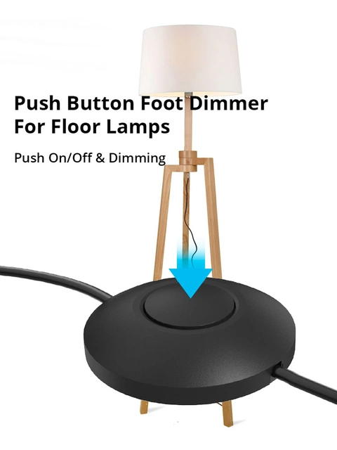 Gulvdimmer 80W sort
