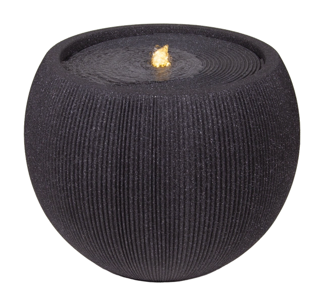 Vannfontene Stone IP44 53cm sort 