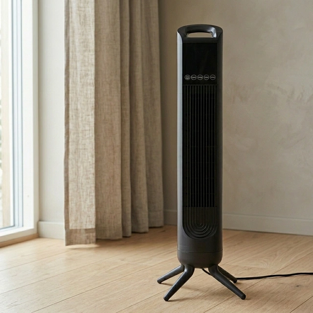 Tårnvifte med fjernkontroll 45W 80cm sort