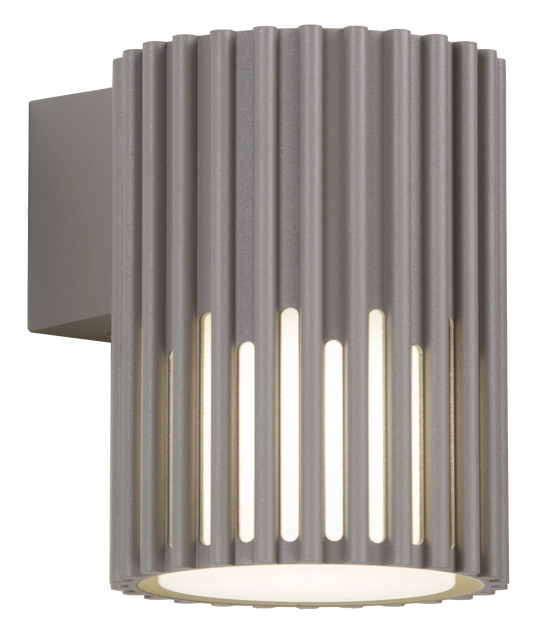 Alstra utelampe vegg 1lys IP65 16,3cm grå