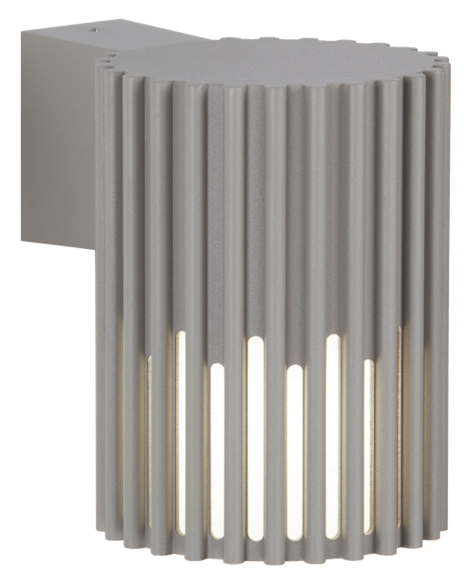 Alstra utelampe vegg 1lys IP65 16,3cm grå