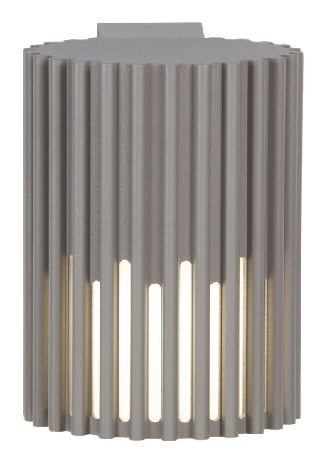 Alstra utelampe vegg 1lys IP65 16,3cm grå