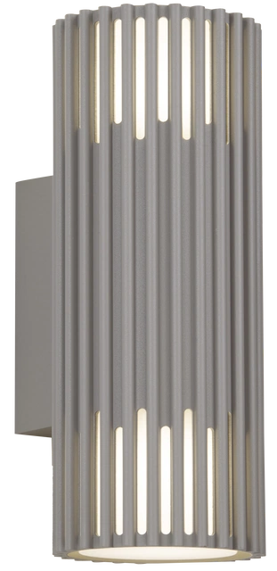 Alstra utelampe vegg 2lys IP65 30,5cm grå