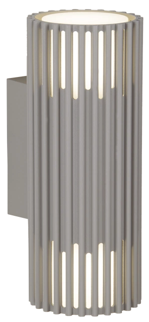 Alstra utelampe vegg 2lys IP65 30,5cm grå