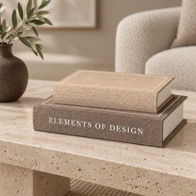 Coffee books design 2pk. brun