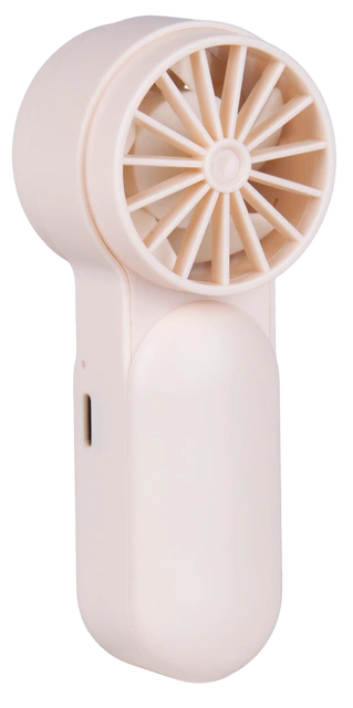 Vifte Mini oppladbar 11,5cm beige