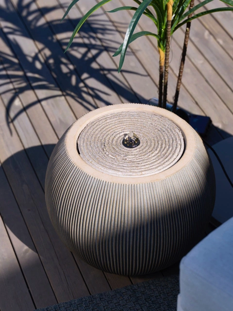 Vannfontene Stone IP44 37cm lys brun
