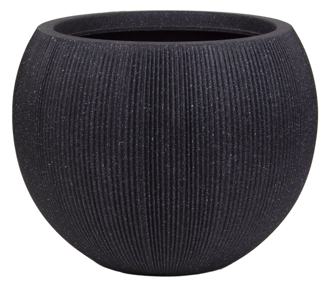 Stone blomsterpotte 53cm sort