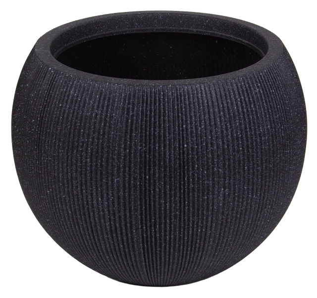 Stone blomsterpotte 53cm sort