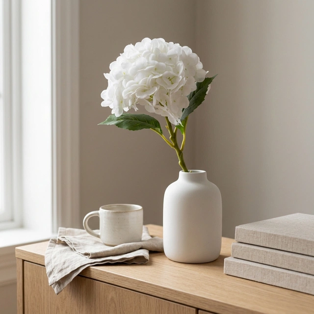 Hortensia 88cm hvit