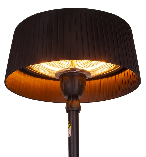Terrassevarmer Oslo gulv IP44 teleskop 1500W sort