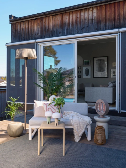 Terrassevarmer Oslo gulv IP44  202cm 1500W beige