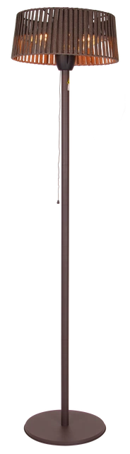 Terrassevarmer Oslo gulv IP44 202cm 1500W brun