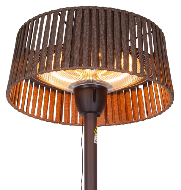 Terrassevarmer Oslo gulv IP44 202cm 1500W brun