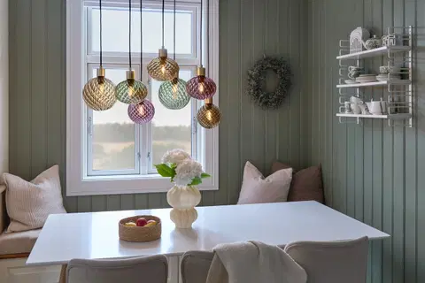 Elara taklampe rektangel 7lys 87cm flerfarget , bilde 9 av 15