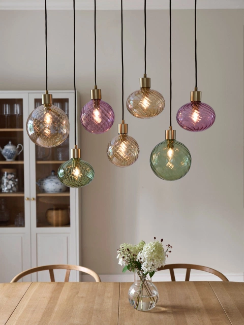 Elara taklampe rektangel 7lys 87cm flerfarget 3