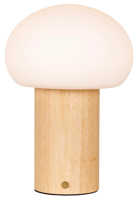 Nara LED oppladbar bordlampe 26cm natur