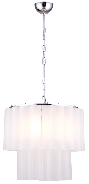 Venice taklampe lysekrone 2lag 50cm hvit