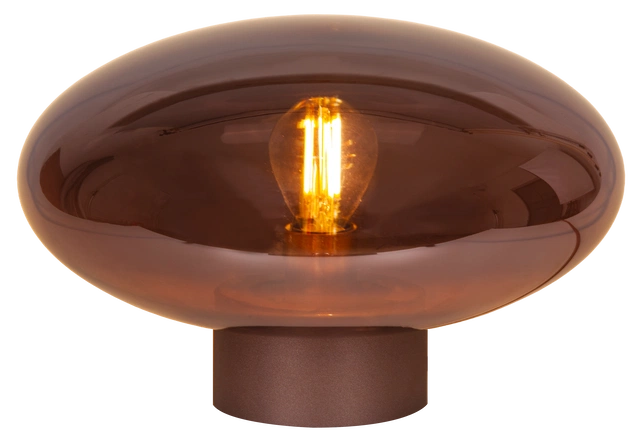 Leana bordlampe 16cm brun