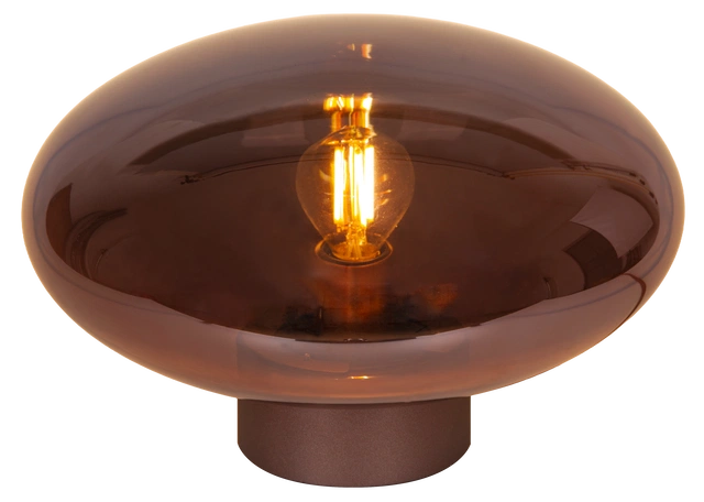 Leana bordlampe 16cm brun