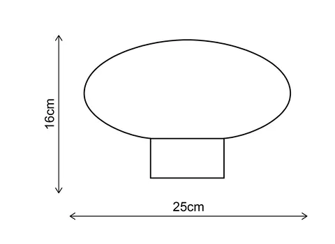 Leana bordlampe 16cm brun  7