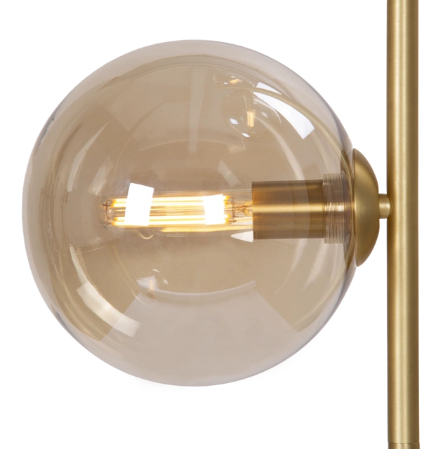 Cobe II gulvlampe 3lys 150cm messing/amber