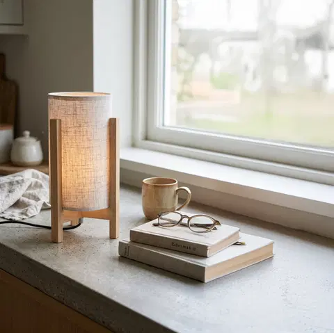 Rotunda bordlampe 32cm natur 1