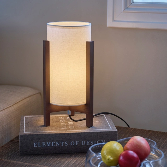 Rotunda bordlampe 32cm brun