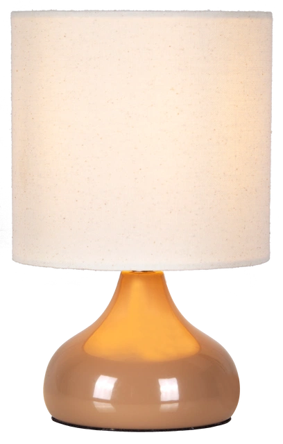 Thilde bordlampe med skjerm 24,5cm beige