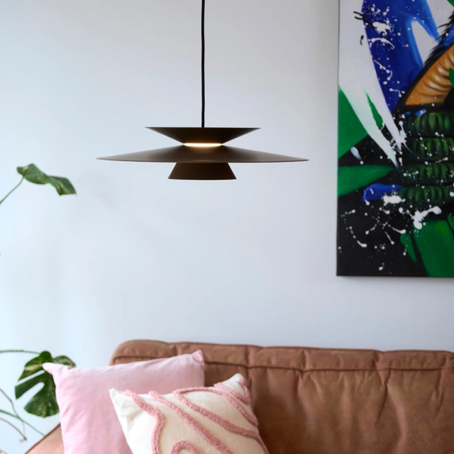 Selin LED taklampe 45cm brun