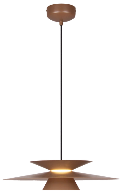 Selin LED taklampe 45cm brun