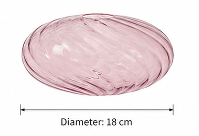 Reserveglass Elara taklampe rektangel lilla oval 18cm