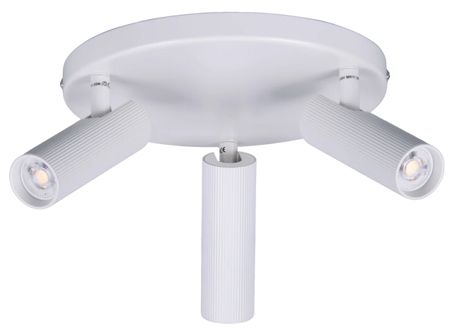 Lyra takspot 3lys 23cm hvit