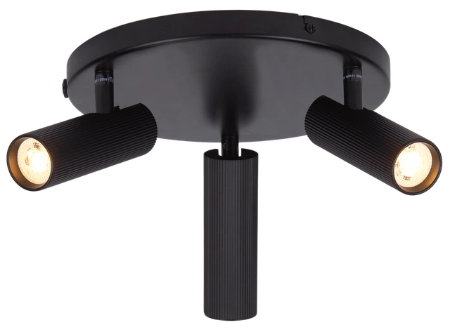 Lyra takspot 3lys 23cm sort