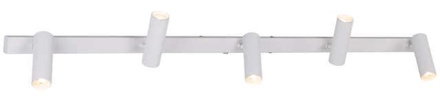 Lyra skinne 5lys 115cm hvit