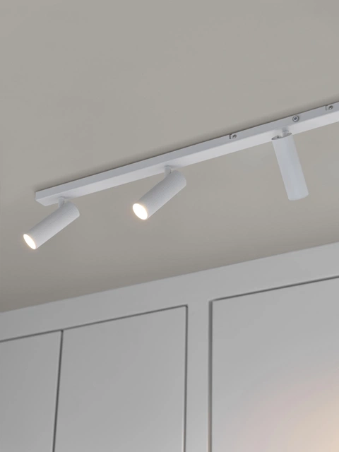 Lyra skinne 5lys 115cm hvit 