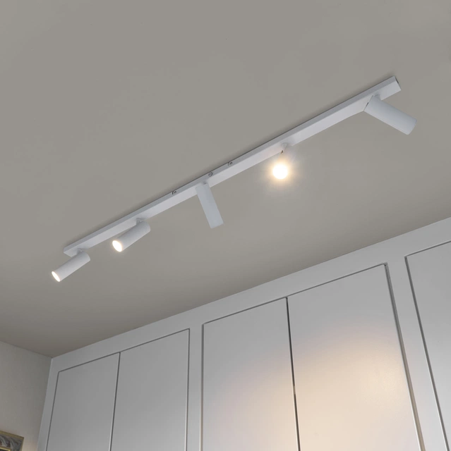 Lyra skinne 5lys 115cm hvit 