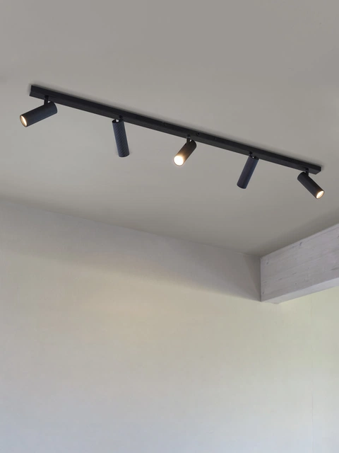 Lyra skinne 5lys 115cm sort
