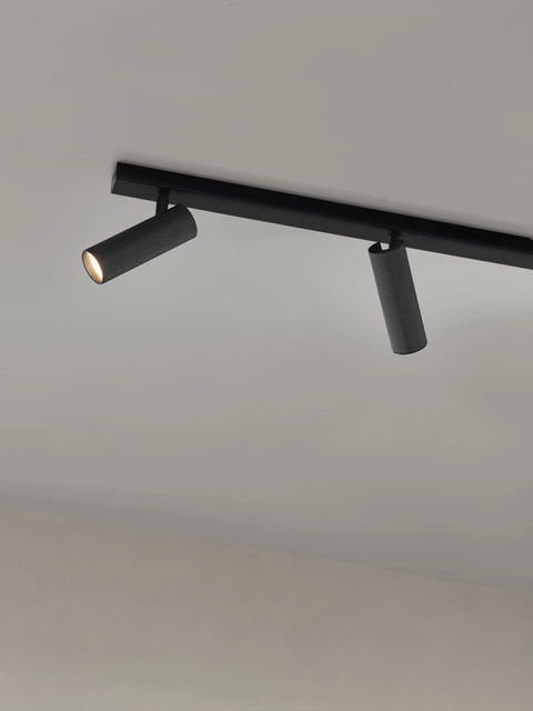 Lyra skinne 5lys 115cm sort