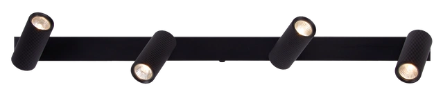 Tyr skinne 4lys 100cm sort