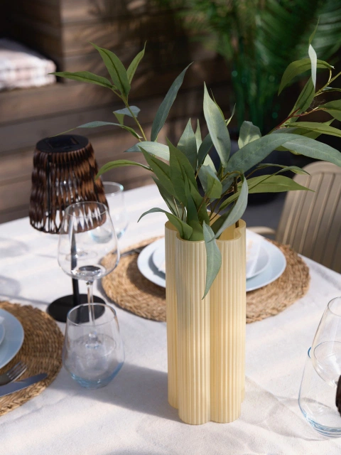 Alina vase 27cm gul