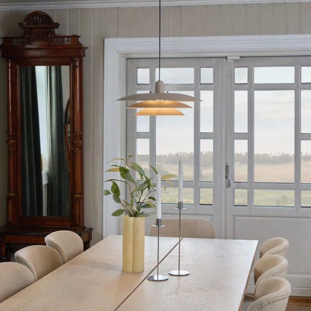 Joakim II taklampe 45cm beige
