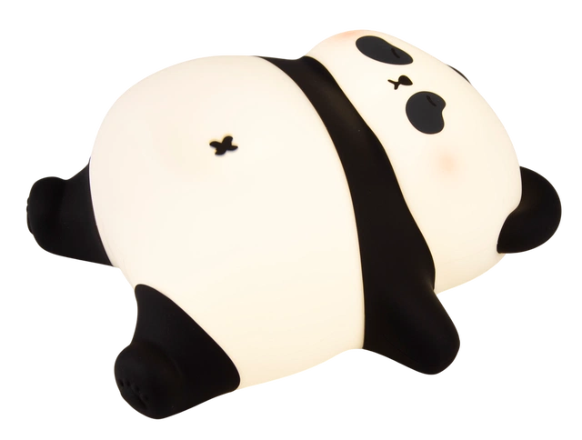 Panda sovende LED oppladbar bordlampe 16,4cm RGB