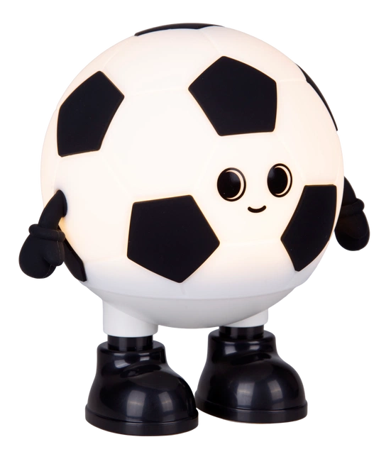 Fotball LED oppladbar bordlampe 12cm RGB