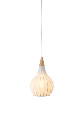 Drops pendel 17cm hvit  2