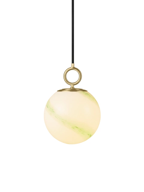 Stockholm pendel 18cm marble green
