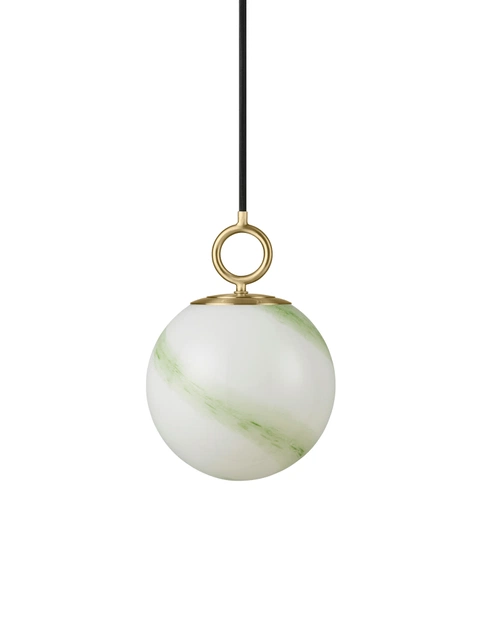 Stockholm pendel 18cm marble green