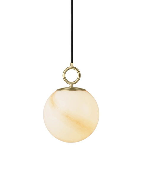 Stockholm pendel 18cm marble brown
