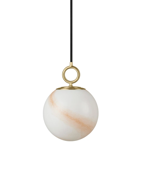 Stockholm pendel 18cm marble brown