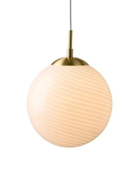 Candy ball taklampe 25cm hvit